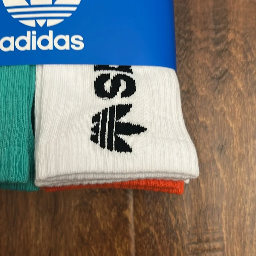 Adidas Crew Socks 6 Pack Shoe Size 6-12 - Picture 5 of 17